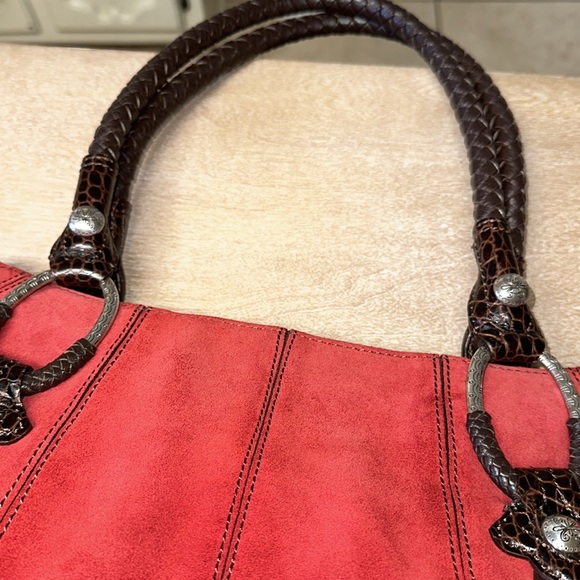 Brighton Beautiful Suede & Leather Handbag in Perfect Condition - Picture 2 of 13